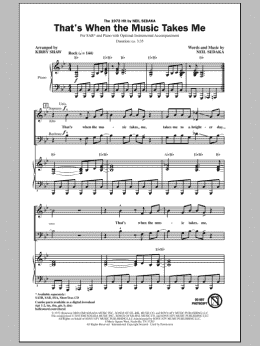 page one of That's When The Music Takes Me (SAB Choir)