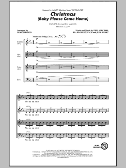 page one of Christmas (Baby Please Come Home) (from NBC's The Sing-Off) (SATB Choir)