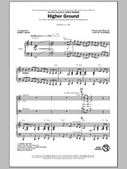page one of Higher Ground (SAB Choir)