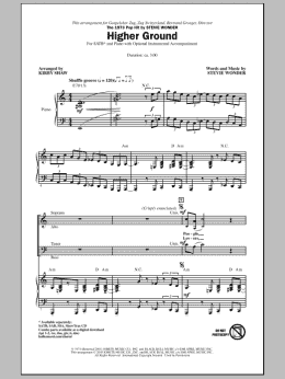 page one of Higher Ground (SATB Choir)
