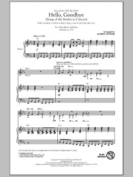 page one of Hello, Goodbye (Songs Of The Beatles In Concert) (3-Part Mixed Choir)