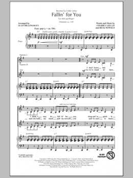 page one of Fallin' For You (arr. Alan Billingsley) (SSA Choir)