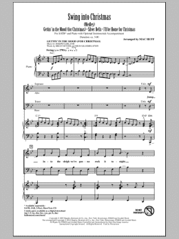 page one of Swing Into Christmas (Medley) (SATB Choir)