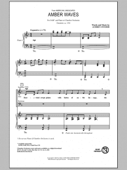 page one of Amber Waves (SAB Choir)