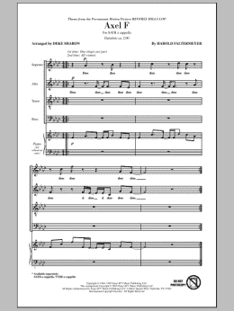 page one of Axel F (from Beverly Hills Cop) (arr. Deke Sharon) (SATB Choir)
