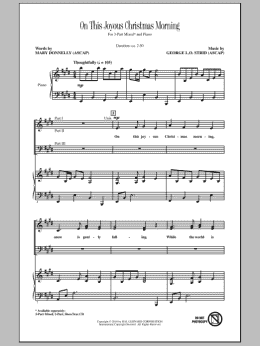 page one of On This Joyous Christmas Morning (3-Part Mixed Choir)