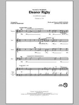 page one of Eleanor Rigby (SATB Choir)