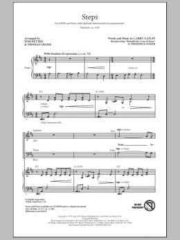 page one of Steps (SATB Choir)