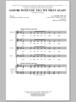 page one of God Be With You Till We Meet Again (SATB Choir)