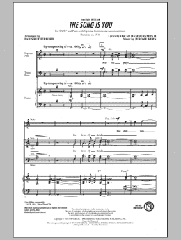 page one of The Song Is You (SATB Choir)
