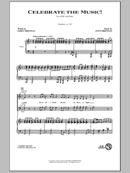 page one of Celebrate The Music! (SATB Choir)