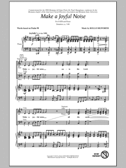 page one of Make A Joyful Noise (SATB Choir)