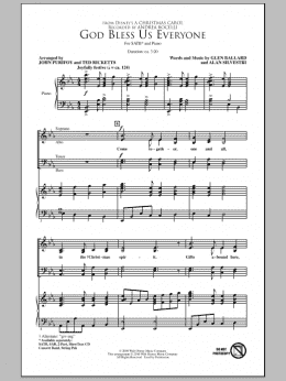 page one of God Bless Us Everyone (SATB Choir)