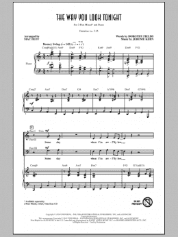 page one of The Way You Look Tonight (3-Part Mixed Choir)