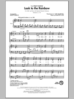 page one of Look To The Rainbow (from Finian's Rainbow) (SAB Choir)
