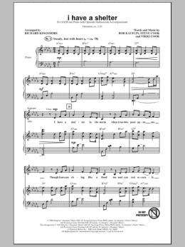 page one of I Have A Shelter (SATB Choir)