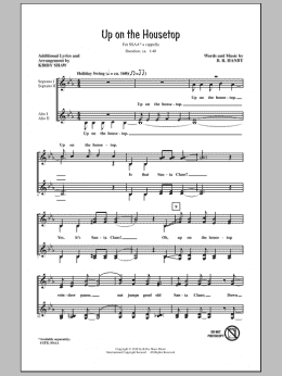 page one of Up On The Housetop (SSA Choir)