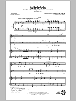 page one of Hey! Ba-Ba-Re-Bop (SATB Choir)