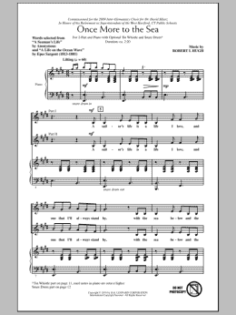 page one of Once More To The Sea (2-Part Choir)