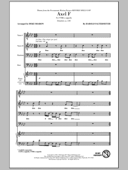 page one of Axel F (from Beverly Hills Cop) (arr. Deke Sharon) (TTBB Choir)