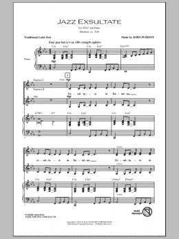 page one of Jazz Exsultate (SSA Choir)