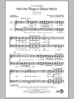page one of How Are Things In Glocca Morra (TTBB Choir)