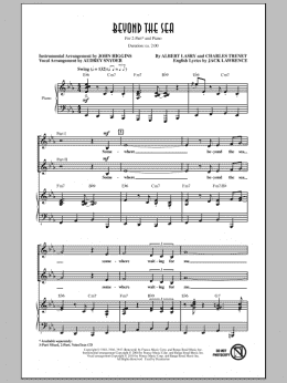page one of Beyond The Sea (arr. Audrey Snyder) (2-Part Choir)