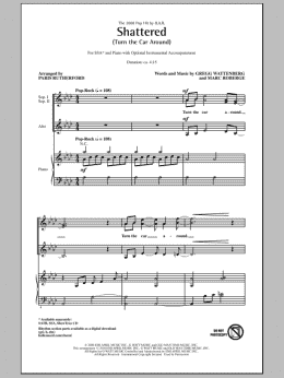 page one of Shattered (Turn The Car Around) (SSA Choir)