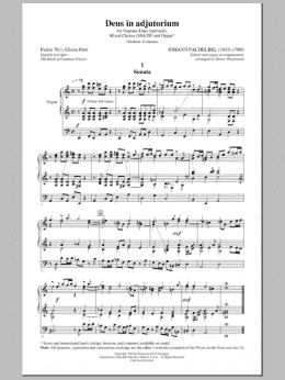 page one of Deus In Adjutorium (SATB Choir)