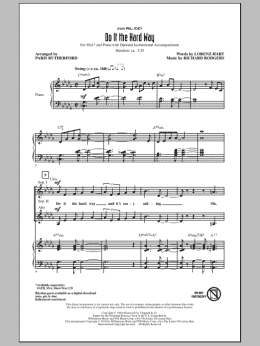 page one of Do It The Hard Way (from Pal Joey) (SSA Choir)