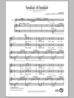 page one of Hanukkah, Oh Hanukkah (2-Part Choir)