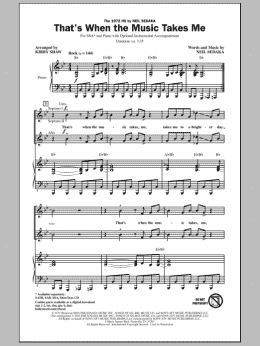 page one of That's When The Music Takes Me (SSA Choir)