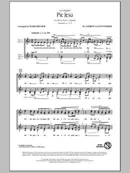 page one of Pie Jesu (from Requiem) (SSA Choir)