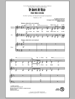page one of Up Above My Head (There's Music In The Air) (SSA Choir)