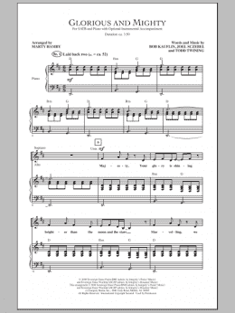 page one of Glorious And Mighty (SATB Choir)