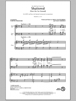 page one of Shattered (Turn The Car Around) (SATB Choir)