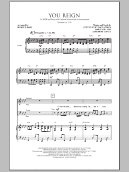 page one of You Reign (SATB Choir)