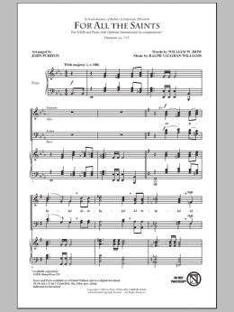 page one of For All The Saints (SATB Choir)