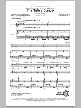 page one of The Safety Dance (2-Part Choir)