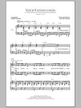 page one of Your Faithfulness (SATB Choir)