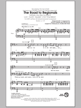 page one of The Road To Regionals (featured on Glee) (SATB Choir)