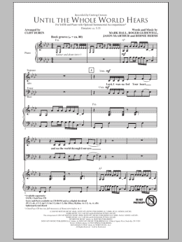 page one of Until The Whole World Hears (SATB Choir)