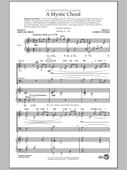 page one of A Mystic Chord (SAB Choir)