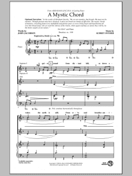 page one of A Mystic Chord (SSA Choir)