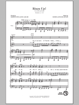 page one of Risen Up! (SATB Choir)