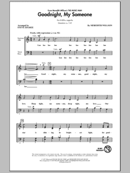 page one of Goodnight, My Someone (SATB Choir)
