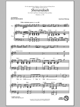 page one of Shenandoah (2-Part Choir)