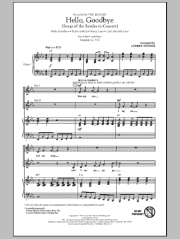 page one of Hello, Goodbye (Songs Of The Beatles In Concert) (2-Part Choir)