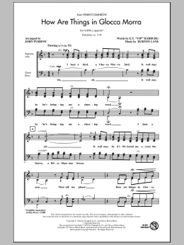 page one of How Are Things In Glocca Morra (SATB Choir)