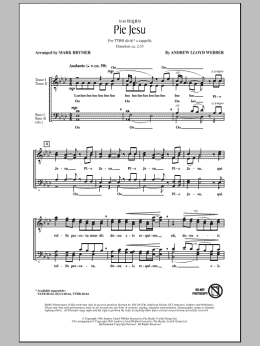 page one of Pie Jesu (from Requiem) (TTBB Choir)
